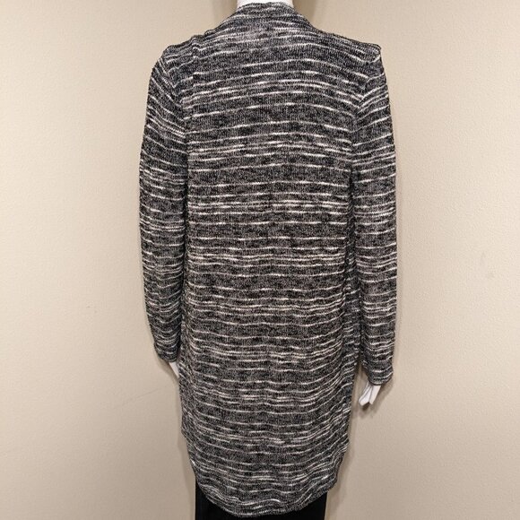 Splendid Black and White Long Cardigan - Picture 3 of 4